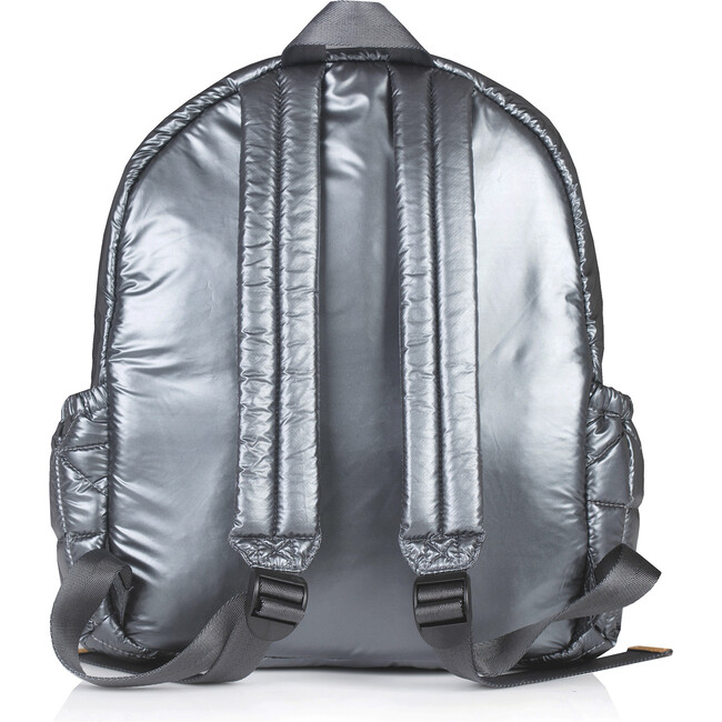 Quilted Little Companion Backpack, Pewter - Backpacks - 3