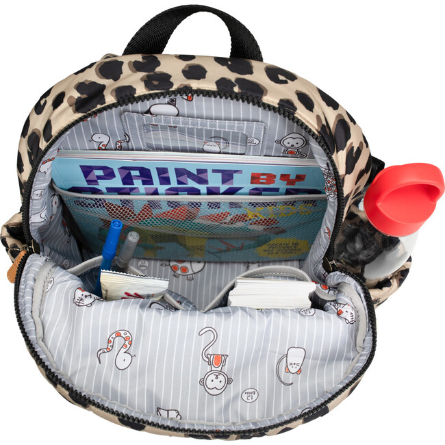 Quilted Little Companion Backpack, Leopard Print - Backpacks - 3