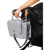On-The-Go Stoller Caddy, Grey Stripe - Diaper Bags - 4 - thumbnail