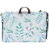 On-The-Go Stoller Caddy, White and Blue Leaf Print - Diaper Bags - 6