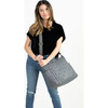 Quilted Carry Love Diaper Tote, Grey - Diaper Bags - 2