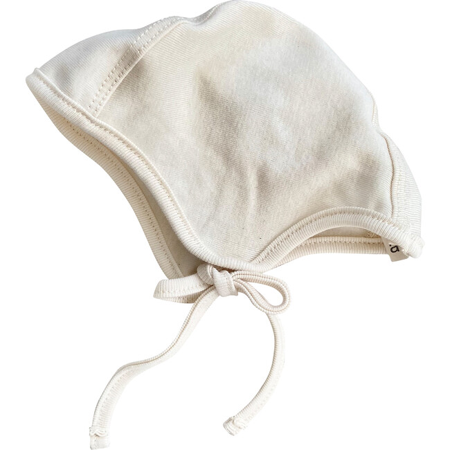Organic Cotton Bonnet, Natural - Hats - 1