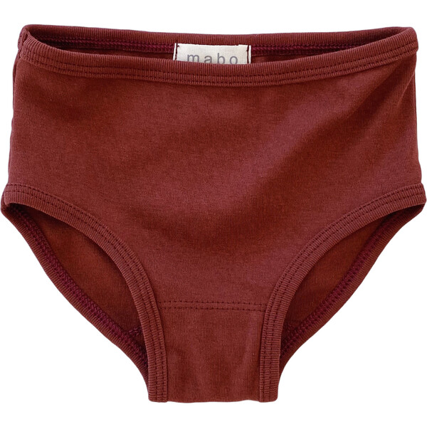 Organic Cotton Basic Underwear, Chestnut - Mabo Basics | Maisonette