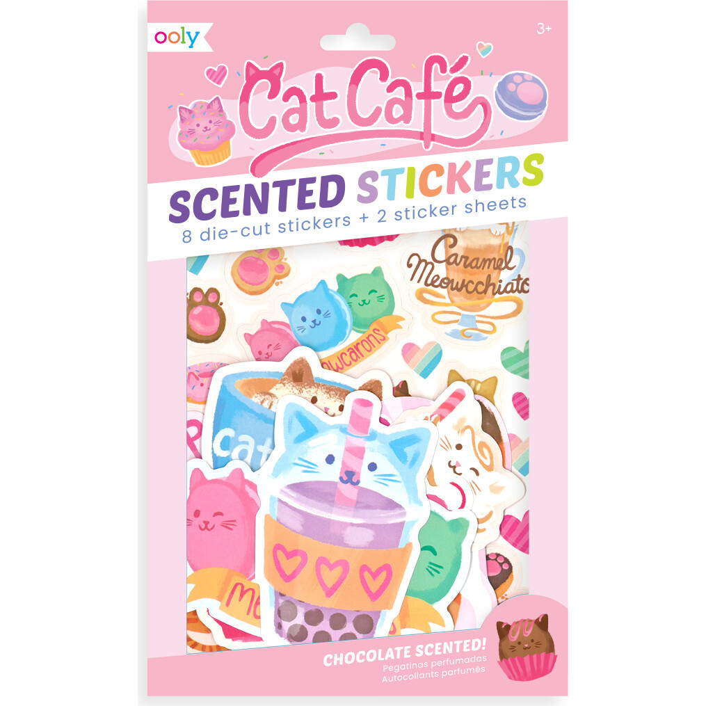Scented Scratch Stickers, Cat Café - Arts & Crafts - 1