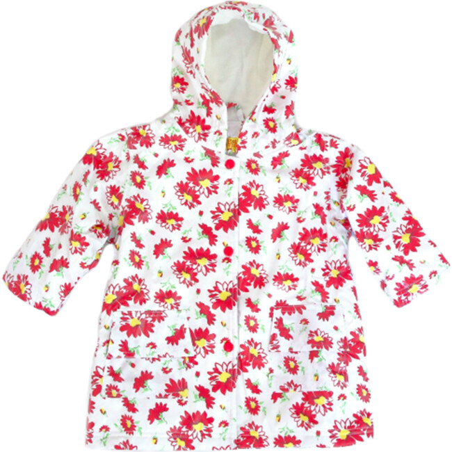 Raincoat with Lining, Red Flower