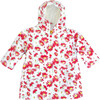 Raincoat with Lining, Red Flower - Raincoats - 1 - thumbnail