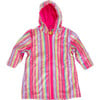 Raincoat with Lining, Pink Stripe - Raincoats - 1 - thumbnail