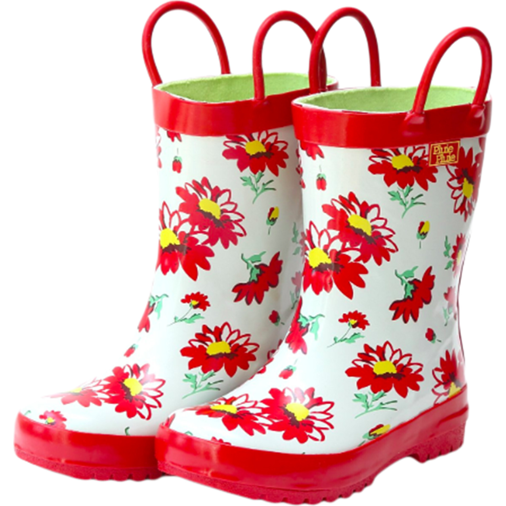 Rain Boots, Red Flower - Rain Boots - 1