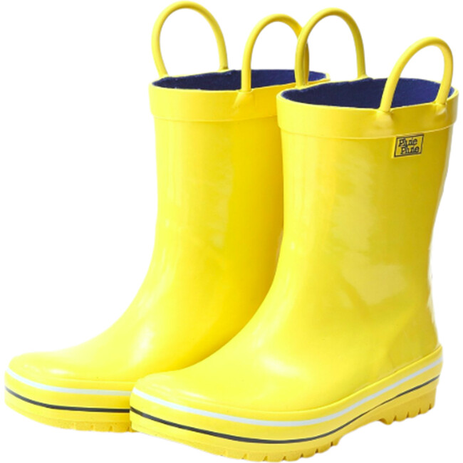 Rain Boots, Solid Yellow - Boots - 1