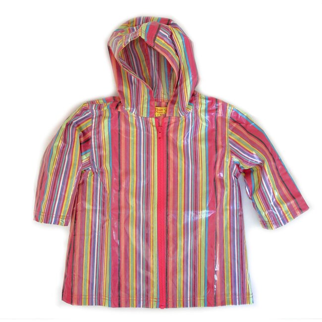 Raincoat Shell, Pink Stripe