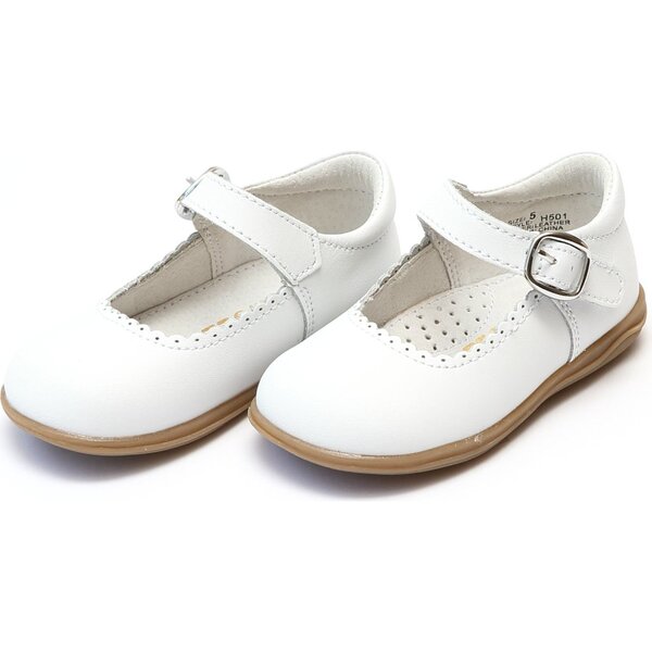 Chloe Classic Scalloped Leather Mary Jane - L'Amour Shoes | Maisonette