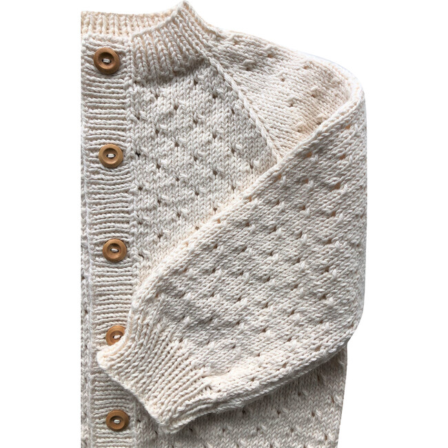 Handknit Linde Largo Sweater, Natural