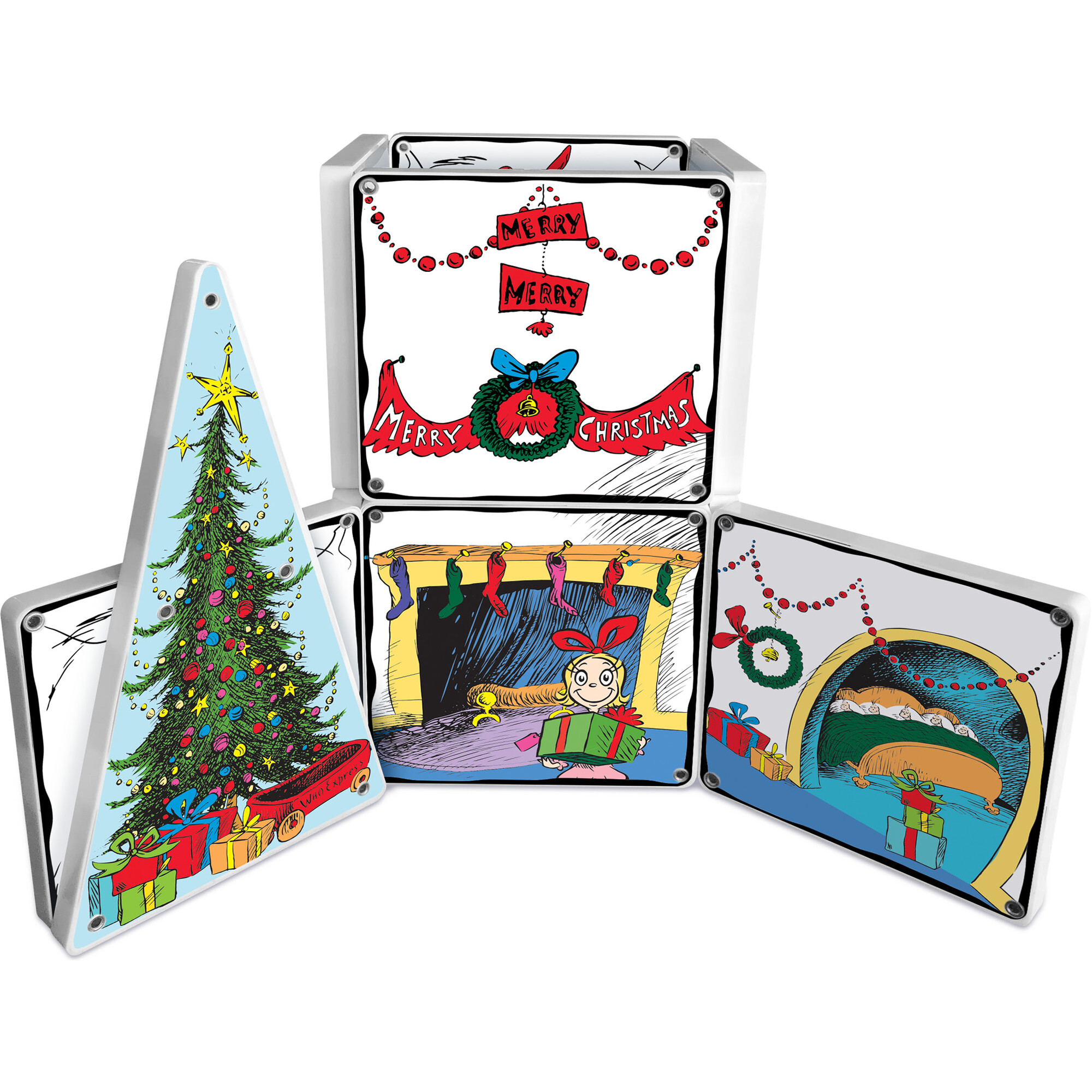 Dr. Seuss The Grinch Magna-Tiles Structure Set - CreateOn Magnetic