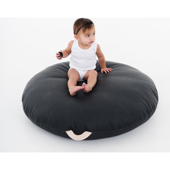 Circle Floor Cushion, Raven - Kids Seating - 2