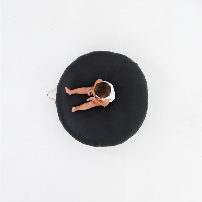 Circle Floor Cushion, Raven - Kids Seating - 7