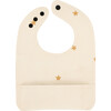 Vegan Leather Bib, Stars - Bibs - 1 - thumbnail