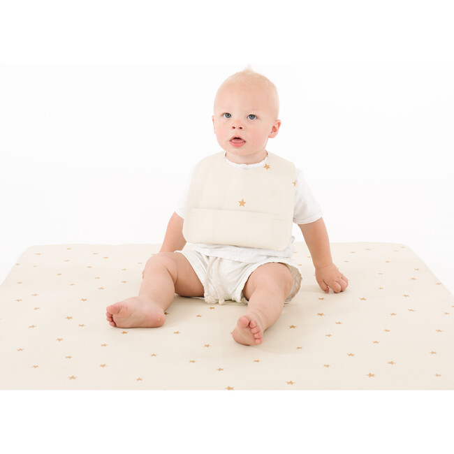 Vegan Leather Bib, Stars - Bibs - 2