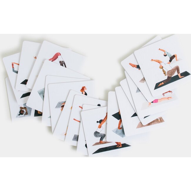 Set of Yoga Information Cards, White - Playmats - 3