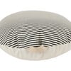 Circle Floor Cushion, Stone Stripe - Kids Seating - 1 - thumbnail