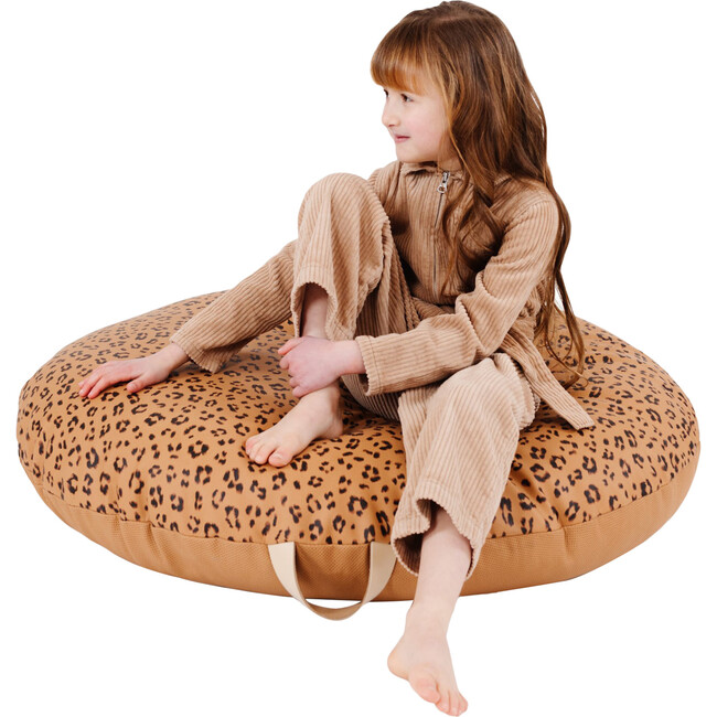 Circle Floor Cushion, Leopard