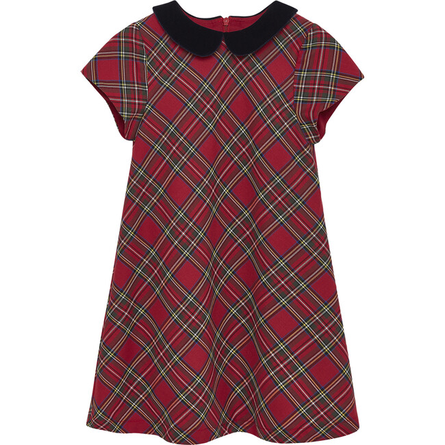 Madeline Tartan Dress, Red Tartan