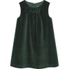 Emerald Velvet Pinafore, Emerald - Dresses - 1 - thumbnail