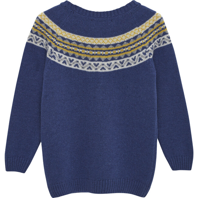 Frankie Fairisle Jumper, Blue - Jumpers - 2