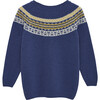 Frankie Fairisle Jumper, Blue - Jumpers - 2
