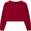 Cropped Martha Cardigan, Red - Cardigans - 2