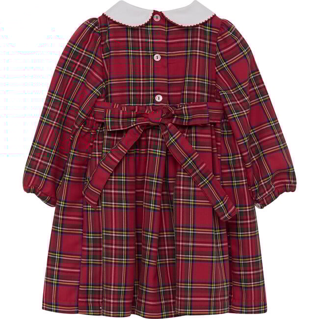 Baby Charlotte Smocked Dress, Red Tartan