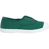 Plum Canvas Sneakers, Forest Green - Sneakers - 1 - thumbnail