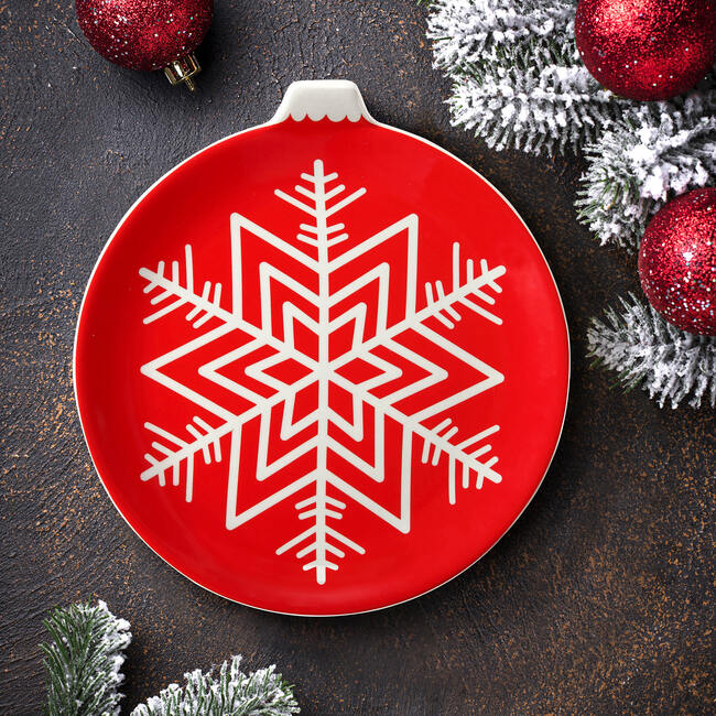 8" Ornament Plates, Set 4 - Tabletop Decor - 3