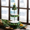 Nostalgic Tree Tiered Plate, Green - Tabletop Decor - 3