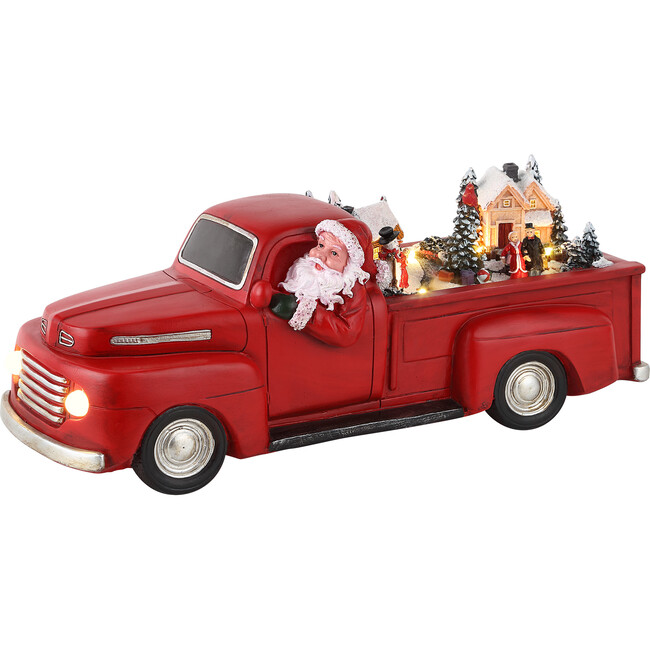 14" Animated Red Truck