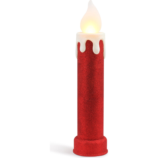 Candle Blow Mold, Red Glitter