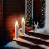 Candle Blow Mold, Silver Glitter - Outdoor Decor - 3