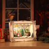 Animated Village Scene Shadow Box - Accents - 2