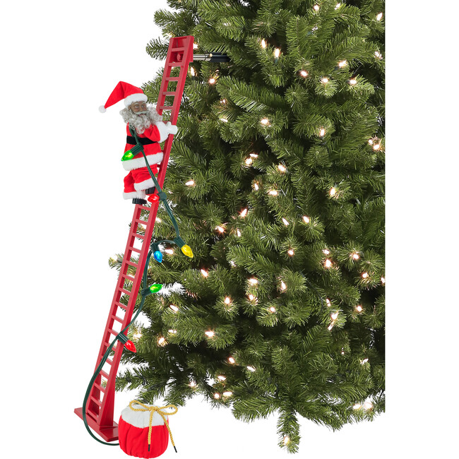 Super Climbing Santa, African American Santa - Accents - 2