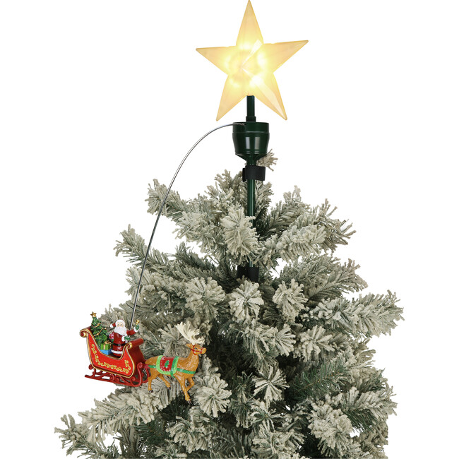 Animated Tree Topper, Santa's Sleigh - Toppers - 3