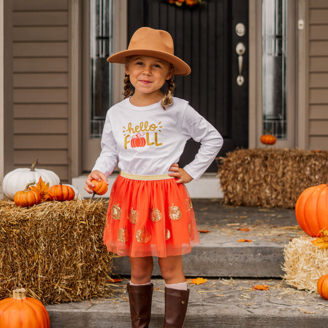 Hello Fall L/S Shirt, White - Shirts - 2