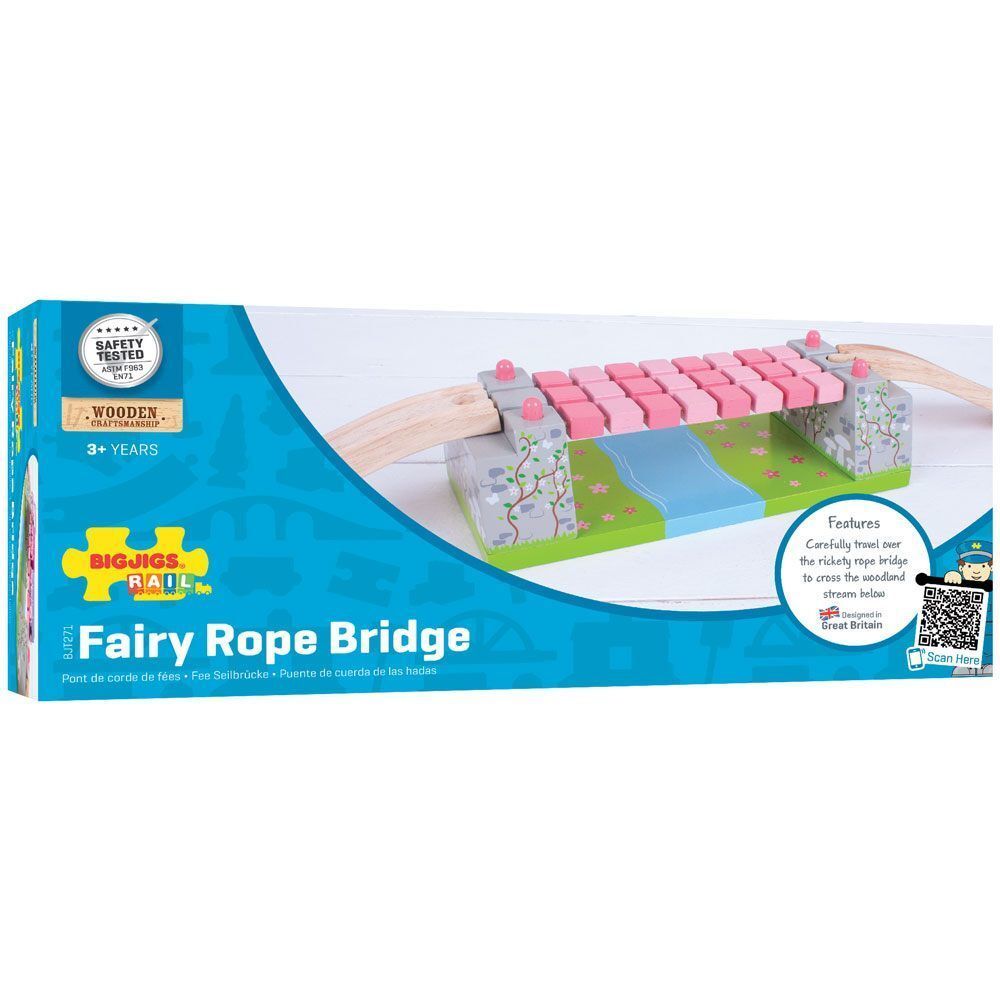 Fairy Pink Rope Bridge - Bigjigs Toys Vehicles & Trains | Maisonette