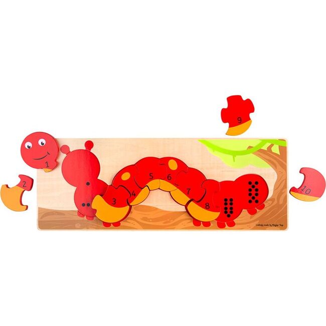 Caterpillar Number Puzzle - Wooden Puzzles - 2