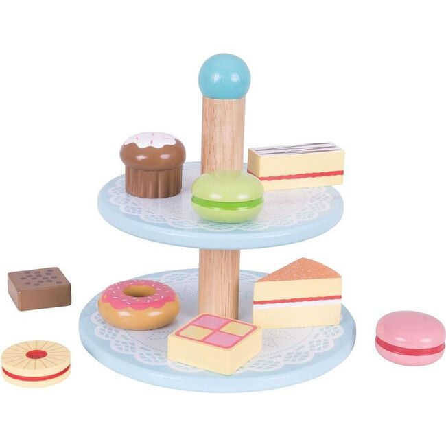 Cake Stand with 9 Cakes - Play Food - 1