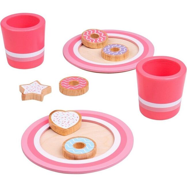 Milk & Cookies Set, Pink - Play Food - 1