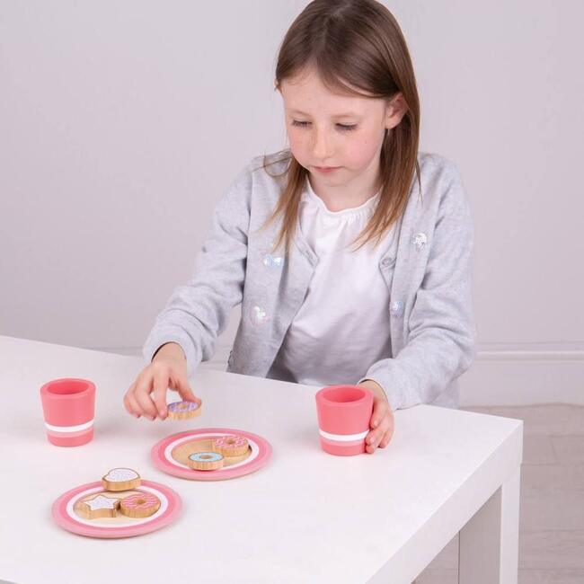 Milk & Cookies Set, Pink - Play Food - 3