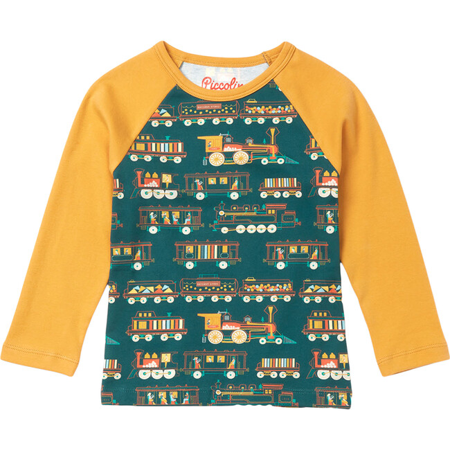Long Sleeve Raglan Tee, Locomotives - Tees - 1