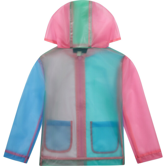 Girls Rainbow Rain Jacket, Rainbow - Jackets - 3