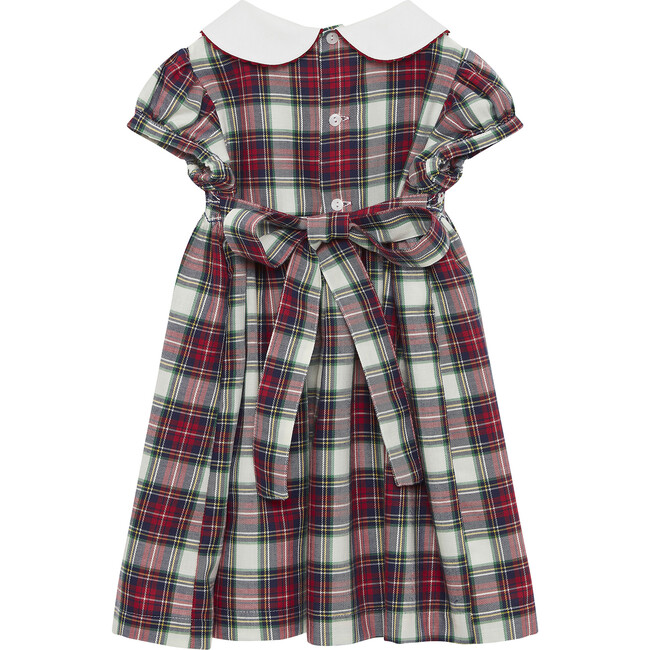 Charlotte Smocked Dress Short Sleeve, Navy - Dresses - 2
