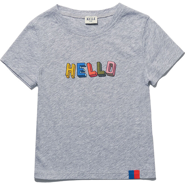 The Kid's Charley HELLO, Heather Grey - Shirts - 1