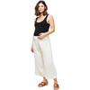 Women's Elliott Cotton Gauze Pant, Cream - Pants - 1 - thumbnail